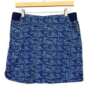 Cypress Club blue fitness athletic workout skort Large has pockets stretch